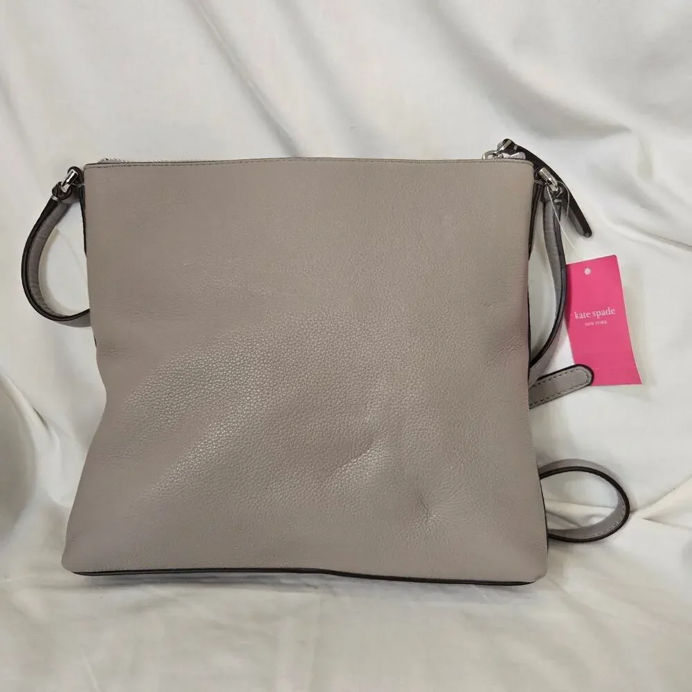 NWT Kate Spade Handbag Jackson Top Zip Crossbody Soft Taupe *read*